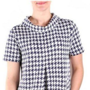 Tyler Boe Kristen Dress Navy Houndstooth